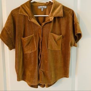 Almost Famous Corduroy Crop Top